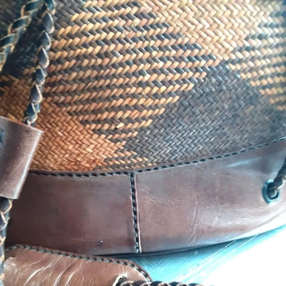 Vintage Inge Christopher Large Indonesian Leather Handbag